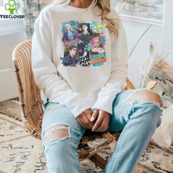 Retro Disney Channel Zombies 4 Movie Characters T shirt