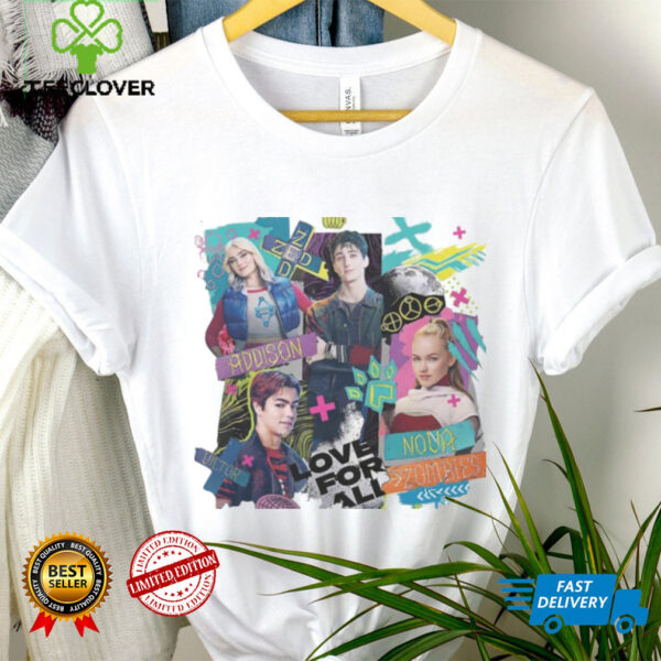 Retro Disney Channel Zombies 4 Movie Characters T shirt