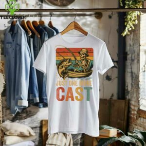 Retro Fishing Skeleton Fish Fisherman Bass Fishing Shirt