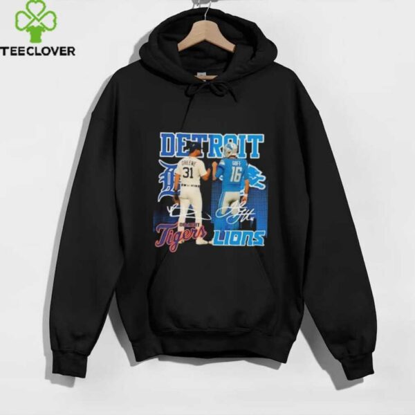 Riley Greene Detroit Tigers X Jared Goff Detroit Lions Star Power shirt