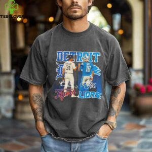 Riley Greene Detroit Tigers X Jared Goff Detroit Lions Star Power shirt