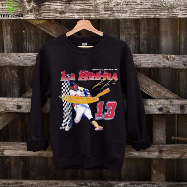 Ronald Acuña Jr. La Bestia Atlanta Braves Baseball signature shirt