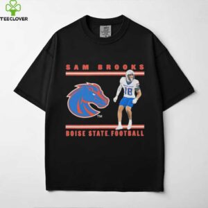 Sam Brooks illustrated Boise State football shirt