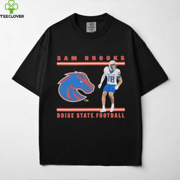 Sam Brooks illustrated Boise State football shirt