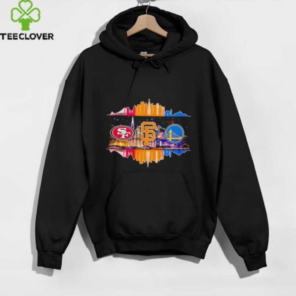 San Francisco 49ers San Francisco Giants Golden State Warriors Skyline City Logo shirt