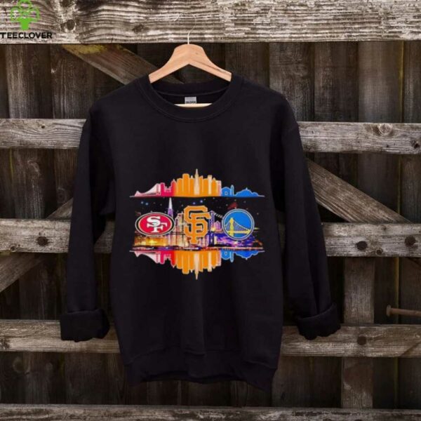 San Francisco 49ers San Francisco Giants Golden State Warriors Skyline City Logo shirt