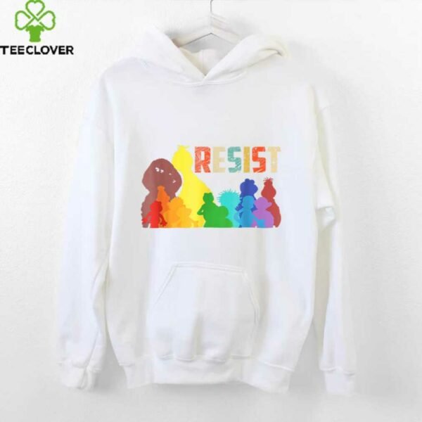 Save P.B.S Resist Rainbow Character Graphic Shirt