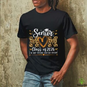 Senior Mom Class Of 2026 Leopard Graduation Back To School Pullover Shirt