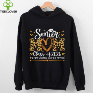 Senior Mom Class Of 2026 Leopard Graduation Back To School Pullover Shirt