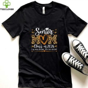 Senior Mom Class Of 2026 Leopard Graduation Back To School Pullover Shirt