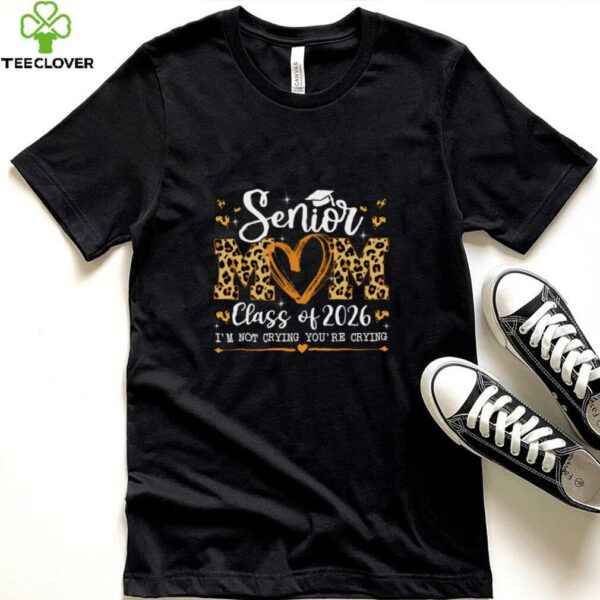 Senior Mom Class Of 2026 Leopard Graduation Back To School Pullover Shirt