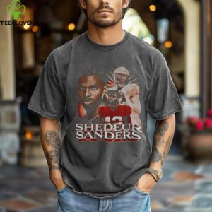 Shedeur Sanders 2 Cleveland Browns Football NFL cartoon signature shirt