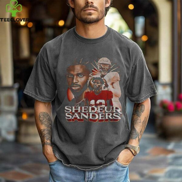 Shedeur Sanders 2 Cleveland Browns Football NFL cartoon signature shirt