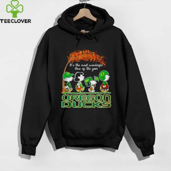 Snoopy and Friends it’s the most wonderful time of the year Oregon Duck shirt