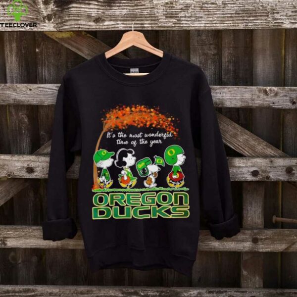 Snoopy and Friends it’s the most wonderful time of the year Oregon Duck shirt