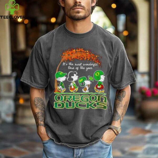 Snoopy and Friends it’s the most wonderful time of the year Oregon Duck shirt