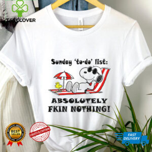 Snoopy and Woodstock sunday to do list absolutely fkin nothing summer shirt