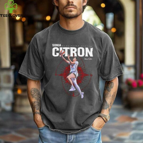 Sonia Citron lay up signature Washington Mystics shirt