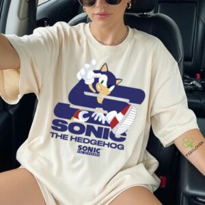 Sonic The Hedgehog Cool Radical Running Pose Logo Shirt