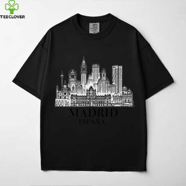 Souvenir From Madrid Spain Skyline EspañA Vacation Shirt
