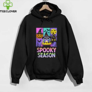 Spooky Season Raccoon Witch Cauldron Fun Zip Shirt