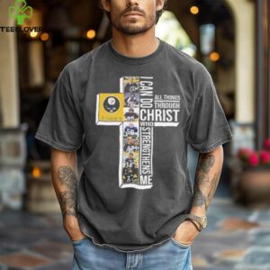 Steelers 6 Time Super Bowl Champions I can do all things through Christ who strengthens me signatures shirt