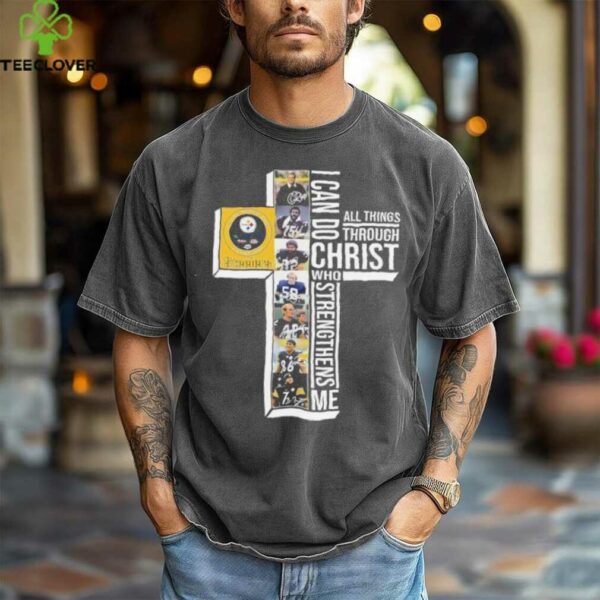 Steelers 6 Time Super Bowl Champions I can do all things through Christ who strengthens me signatures shirt