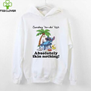 Stitch sunday to do list absolutely fkin nothing summer shirt