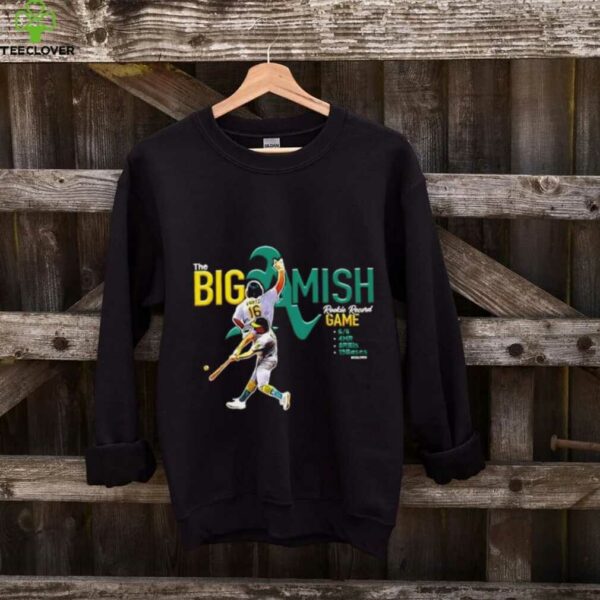 The Big Amish Nick Kurtz Oakland Athletics Rookie Record game shirt