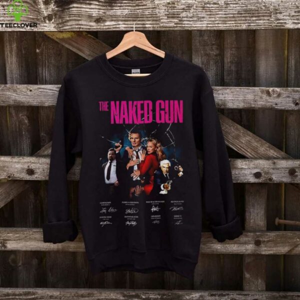The Naked Gun movie signatures poster shirt