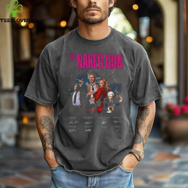 The Naked Gun movie signatures poster shirt