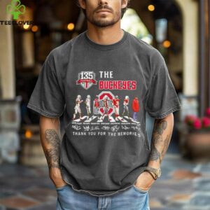 The Ohio State Buckeyes 135th Anniversary thank you for the memories signatures shirt