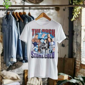 The Rock and Stone Cold WWE graphic shirt