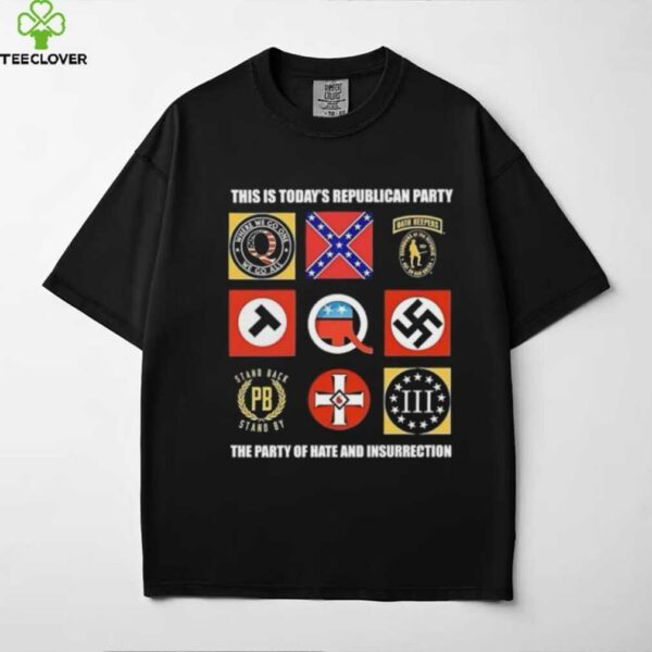 This is today’s republican party the party of hate and insurrection shirt