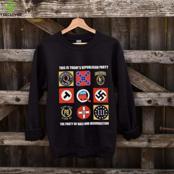 This is today’s republican party the party of hate and insurrection shirt