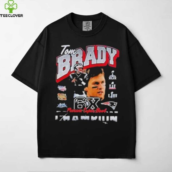 Tom Brady New England Patriots Unveil Statue 6X Super Bowl Champions Shirt
