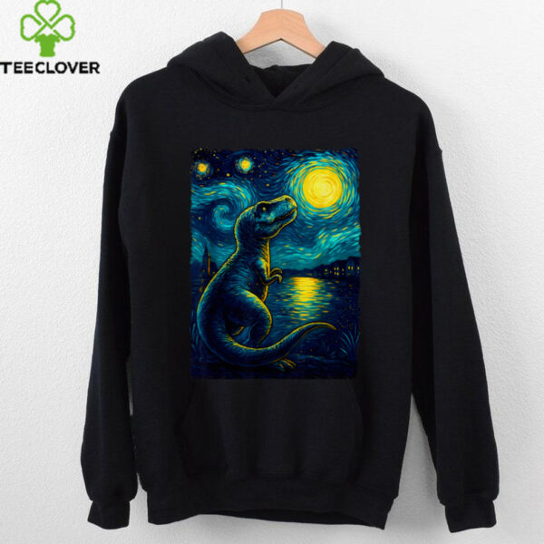 Trex Dinosaur Dino   Van Gogh Style   Starry Night Shirt