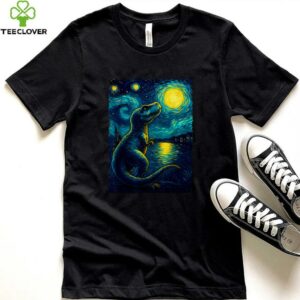 Trex Dinosaur Dino Van Gogh Style Starry Night Shirt