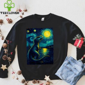 Trex Dinosaur Dino Van Gogh Style Starry Night Shirt