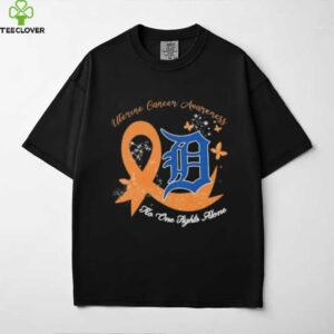 Uterine Cancer Awareness No One Fights Alone Detroit Tigers shirt