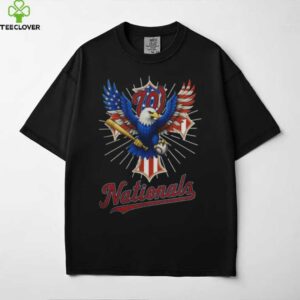 Washington Nationals Eagle Baseball American Flag T Shirt