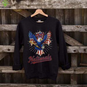 Washington Nationals Eagle Baseball American Flag T Shirt