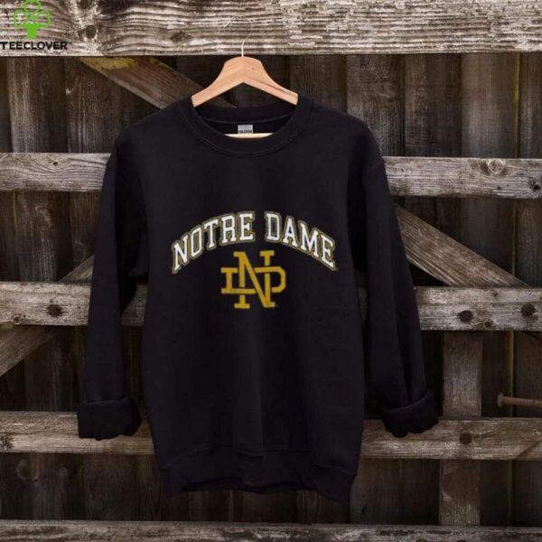 Wes and Willy Notre Dame Fighting Irish Boys Navy Blue Vintage Arch Short Sleeve T Shirt