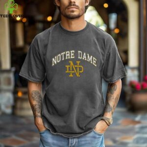 Wes and Willy Notre Dame Fighting Irish Boys Navy Blue Vintage Arch Short Sleeve T Shirt