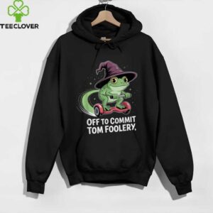 Whimsical Frog Wizard Off To Commit Tom Foolery Frog Shirt
