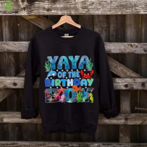 Yaya Of The Birthday Boy Aquarium Sea Animals Matching shirt