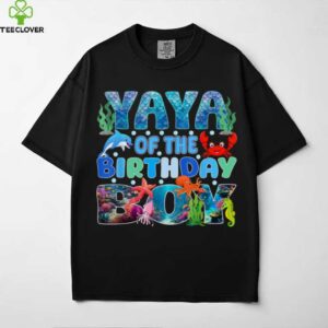 Yaya Of The Birthday Boy Aquarium Sea Animals Matching shirt