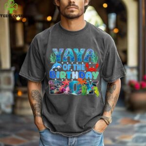 Yaya Of The Birthday Boy Aquarium Sea Animals Matching shirt