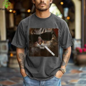 Cigarette Kitten Smoking Cat Meme Stupid Brainrot Shirt