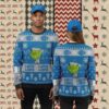 Detroit Lions Jack Skellington Zero Blue Big Tall Christmas Ugly Sweater